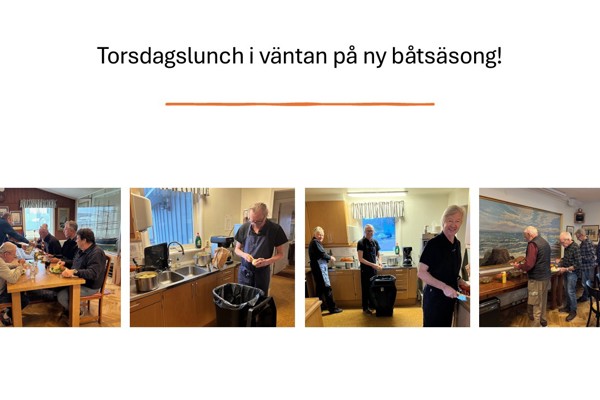 Torsdagslunch i väntan på ny båtsäsong! (1)